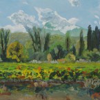 Alushta's vineyards #2 Oil on canvas. 100x80cm. Alexey Shandin. 2012